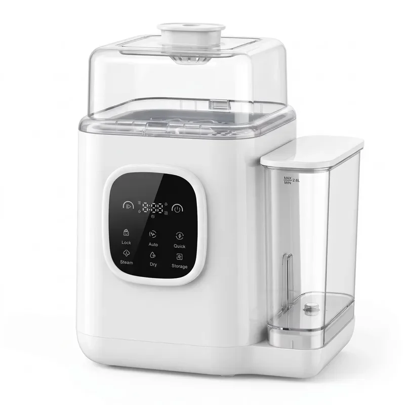 Baby Bottle Steam Sterilizer and Dryer All in One Cleaner Cabinet for Infant Feeding Accessories Safe Disinfection Box