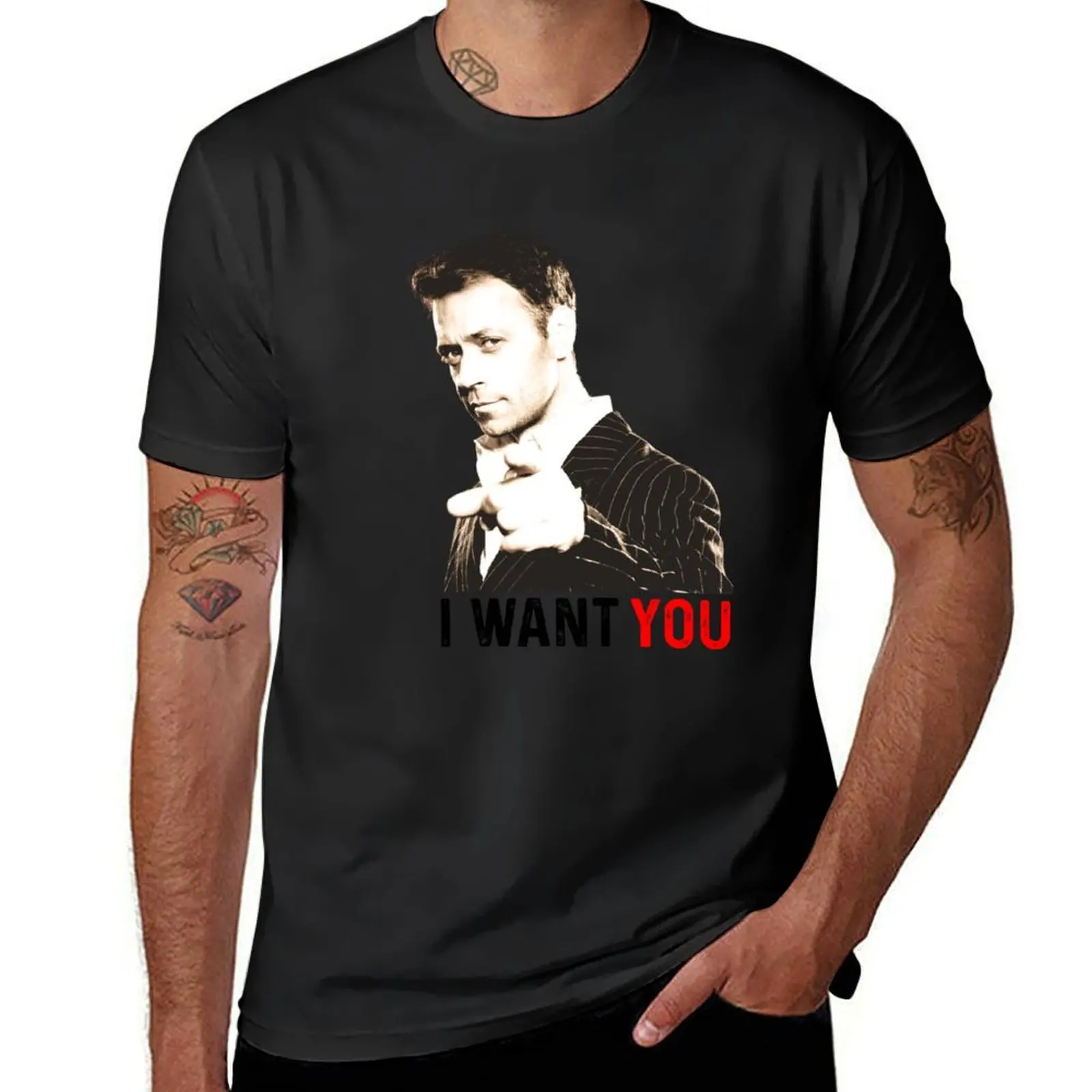 

I Want You Rocco Siffredi T-Shirt Blouse plus size tops men graphic t shirts