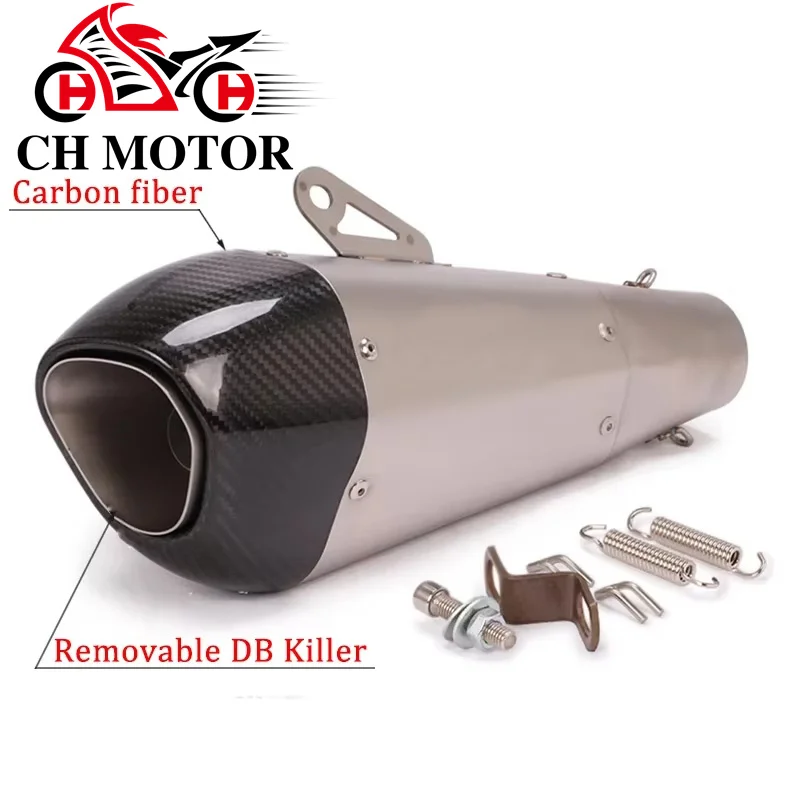 

Universal 51mm high performance Motorcycle R55 R34 Exhaust Escapes Para Motos For Honda Yamaha KAWASI R3 Z800 Z900 PCX125