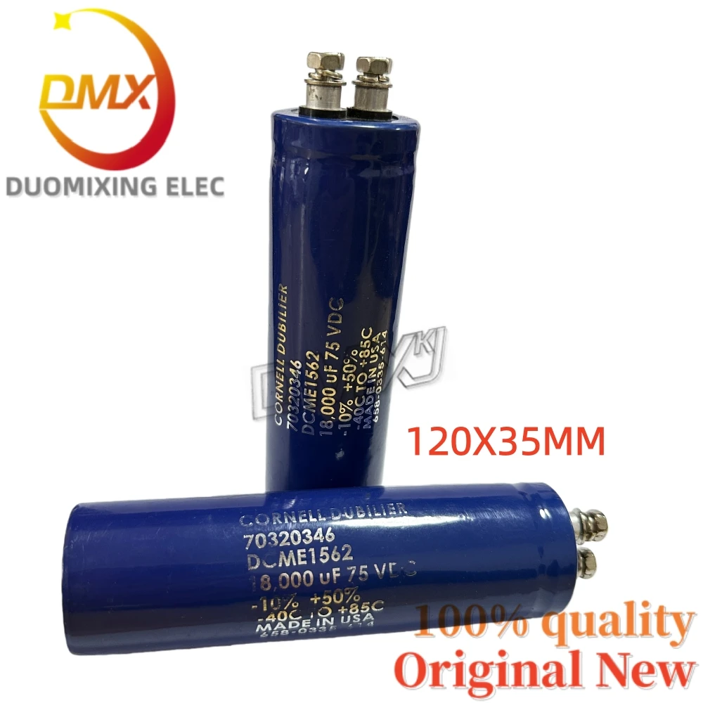 

2 шт./лот 18000 мкФ 75 В постоянного тока -10% +50% -40°C до +85°C DCME1562 70320346 Электролитический конденсатор Gaofeng CA18