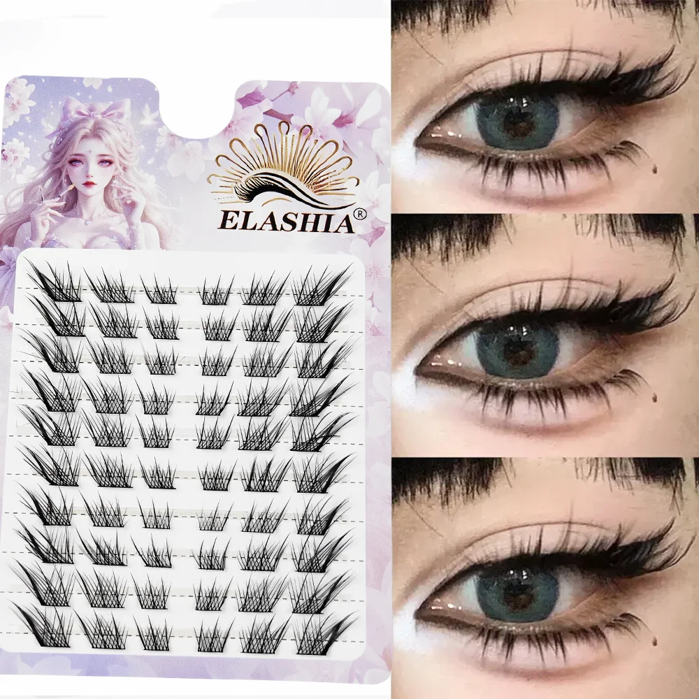 Kurze falsche Wimpern von Su Daji – natürliche segmentierte Nerzwimpern für einen kalten Fuchsenaugen-Look, einzelne Cluster und anfängerfreundlich, wirklich