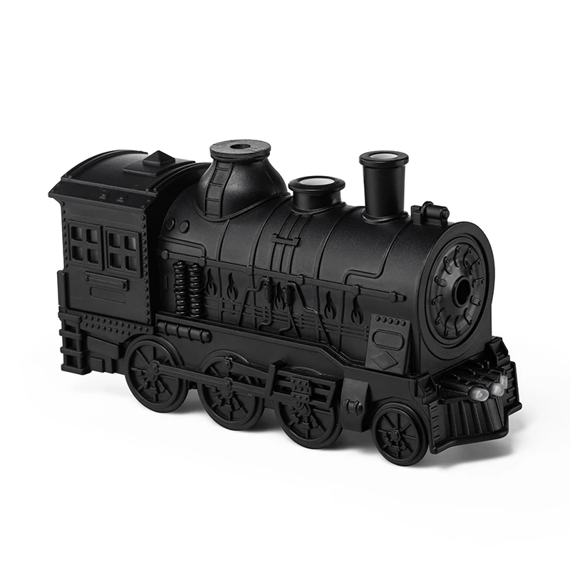 

New Design Small Train Aroma Machine Mini Oil Double Hole Spray Train Humidifier Ultrasonic Aroma Train Diffuser