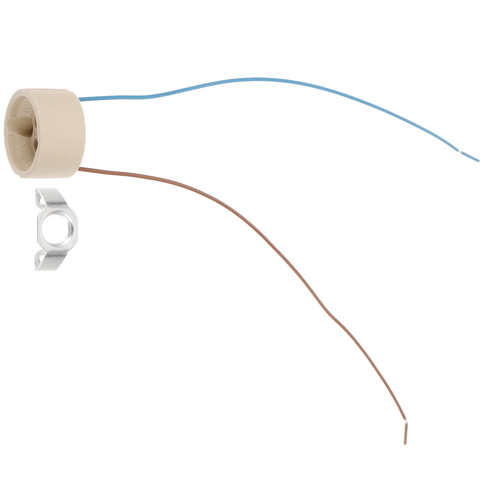 

Ceramic Lamp Holder Adjustable Stand Heat-Resistant Wire Easy Install For Diy Lamp Repair Kit Light Bulb Socket Outdoor