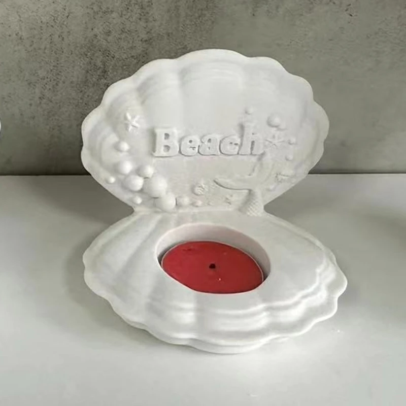 Sea Shell Resin Silicone Candlestick Molds for Tealight Stand Holder Home Decoration Epoxy Resin Silicone Molds