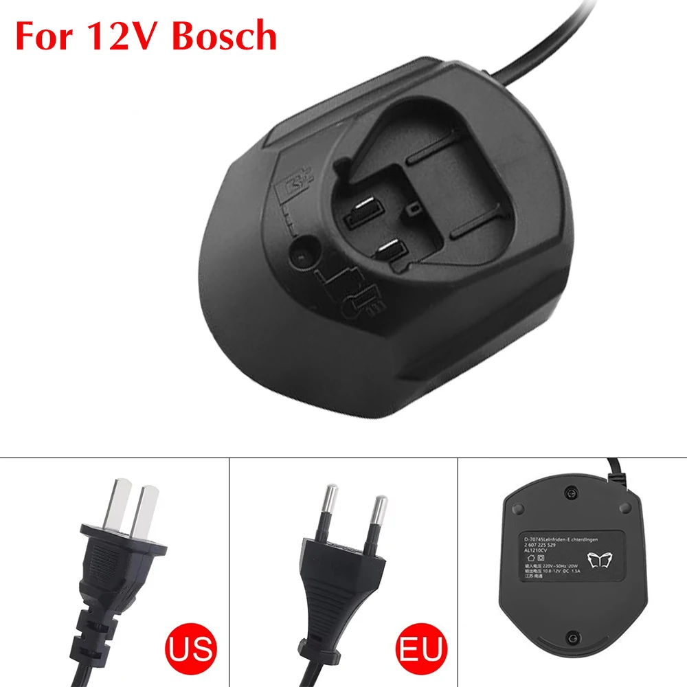 Li-Ionen GAL1130CV Akkuladegerät für Bosch 10,8V 12V BAT411 BAT412 TSR1080 GSR10.8 GSA10.8V GWI10.8V TSR120 GAL1210CV GAL1110CV