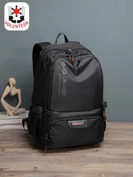 Volunteer Backpack for Men 2023 New Large Capacity Laptop Solid Fashion Travel School Waterproof Casual Bags 1802-05