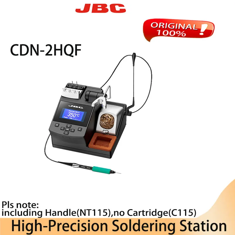 JBC CDN-2QF  High-Precision Soldering Station NT115 Nano Handle C115 welding tips welding equipment Repair tools