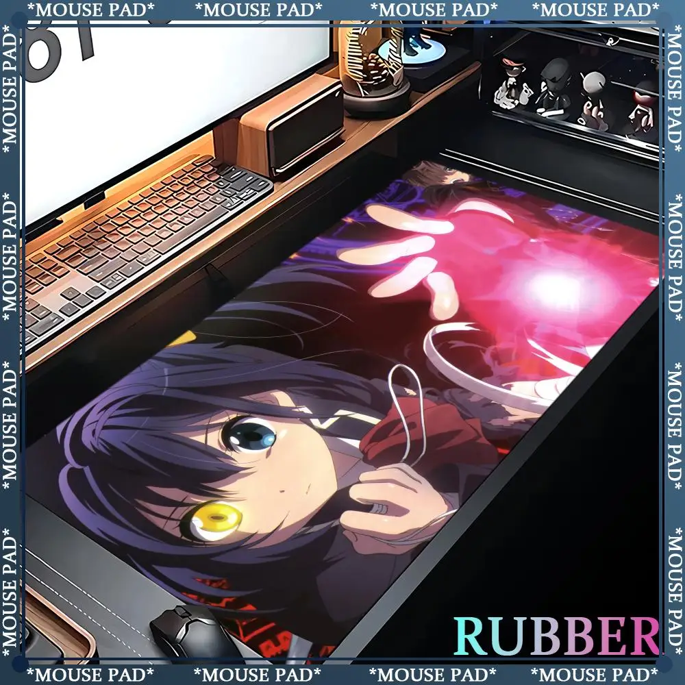 Chuunibyou demo Koi ga Shitai Mouse Pad Desk mats Kawaii Game accessories Oversized Gaming Ergonomic mouse pad