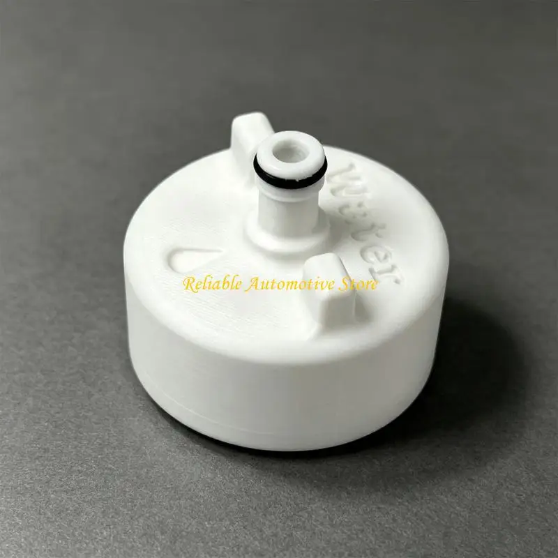 M68B White Water Fill Accessory Round Body with Top Opening for Travel Trailer and Motorhome Refill Needs, Replacement Part Use,