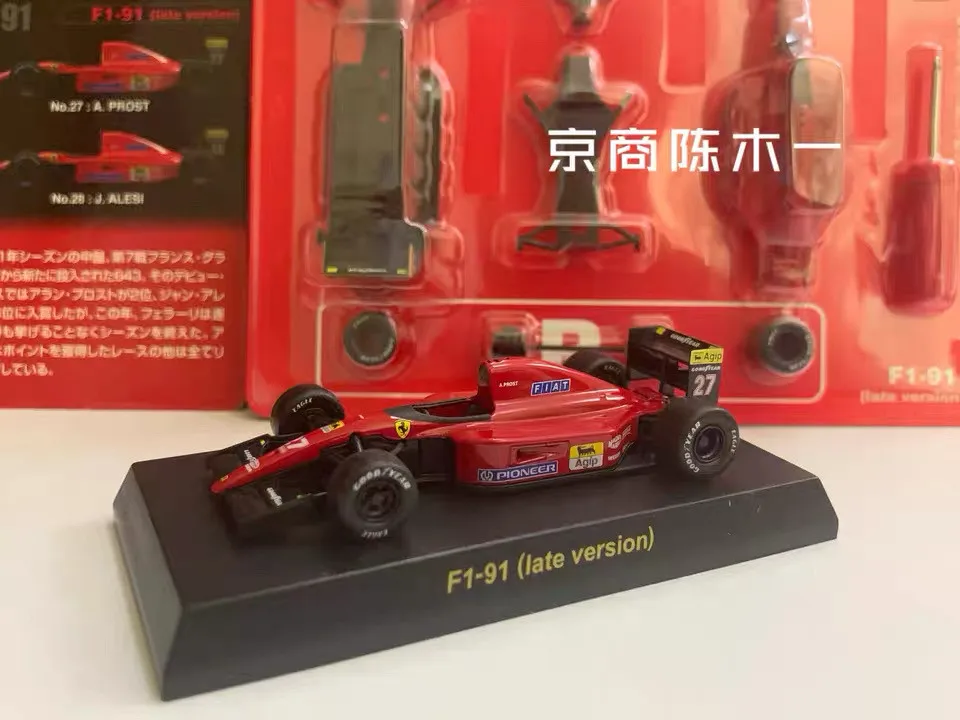 KYOSHO 1:64 F1-91 late version 27th diecast alloy car model Children's toys and gifts