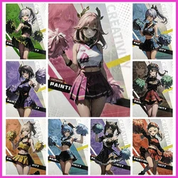 Anime Goddess Story Rare Double-Sided Refraction Foil Hu Tao Raiden Shogun Yae Miko Toys for boys Collectible Card Birthday Gift