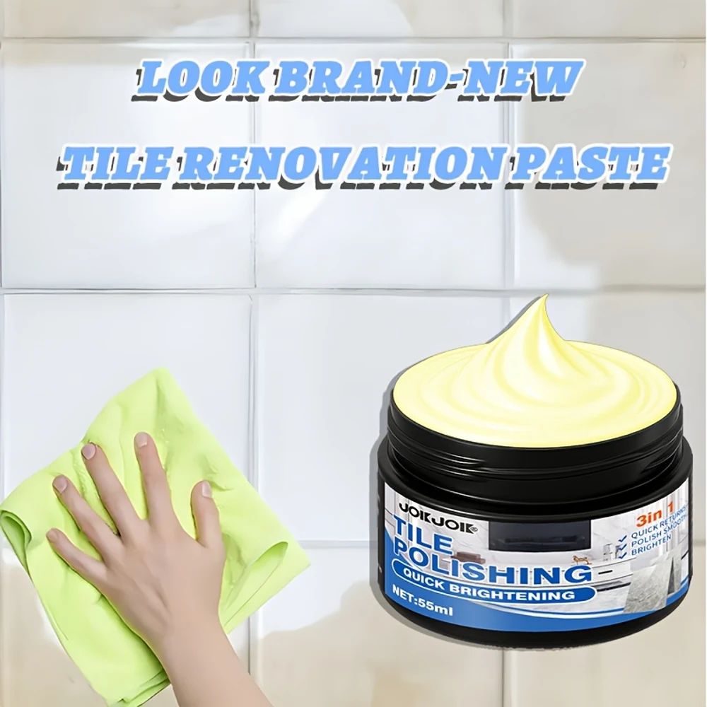 JOKJOK All-Purpose Tile & Stone Polish Cream - Quick Brightening & Renovation Polish, Fast-Acting Polish Wax Paste for Ceramic,