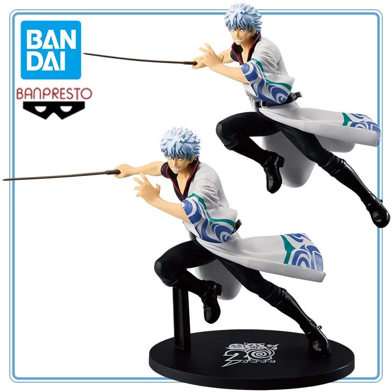 

BANDAI BANPRESTO Original Gintama VIBRATION STARS Sakata Gintoki 20th Anniversary Ver. Anime Cartoon Garage Kit Gifts Toys