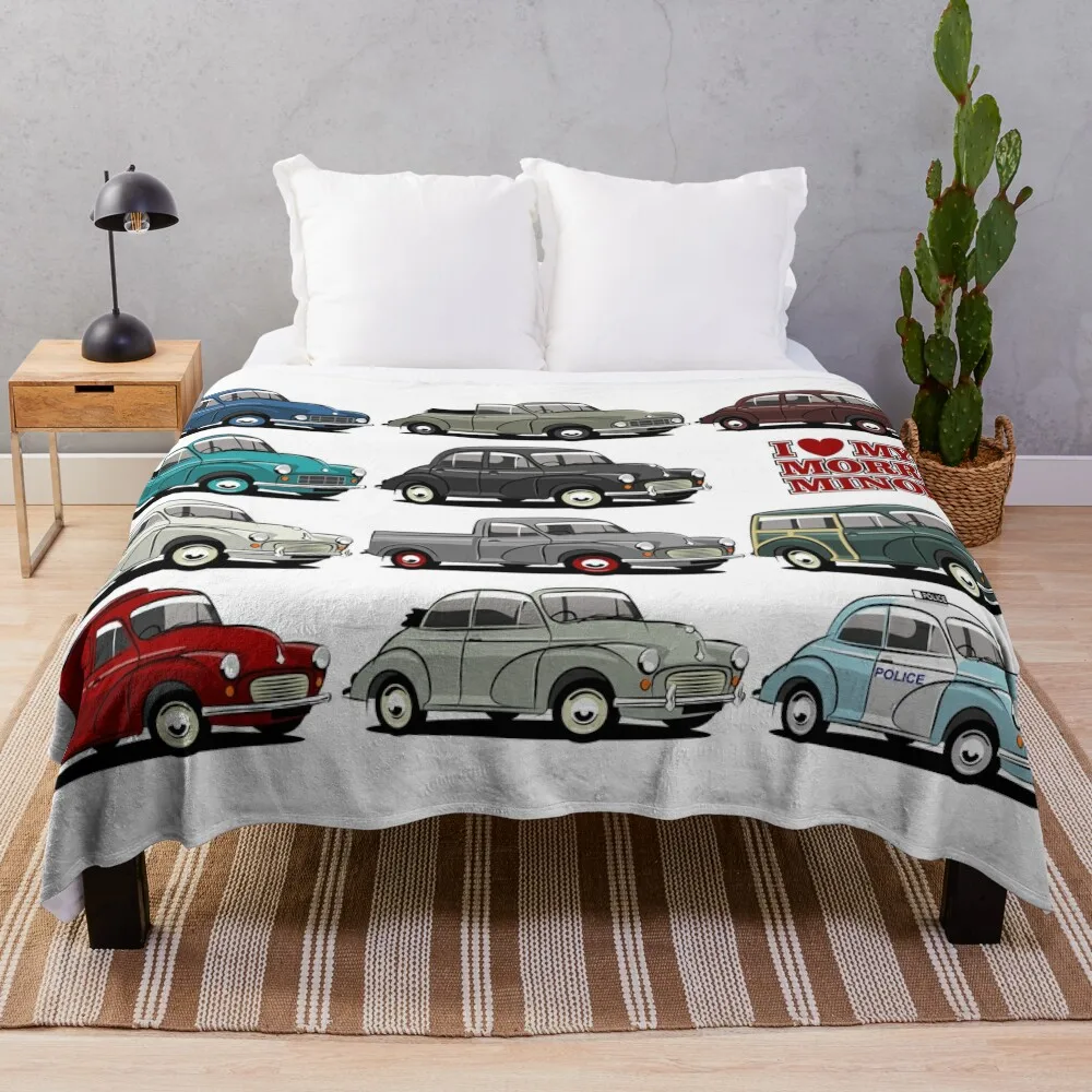 

Morris Minor evolution Throw Blanket Luxury Brand warm winter Bed linens Shaggy for winter Blankets