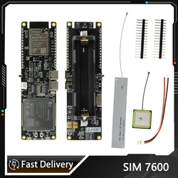 LILYGO T-SIM7600G-H R2 T-SIM7600E-H ESP32 Module ESP32-WROVER WiFi BLE 18560 Battery Holder Solar Charge Development Board