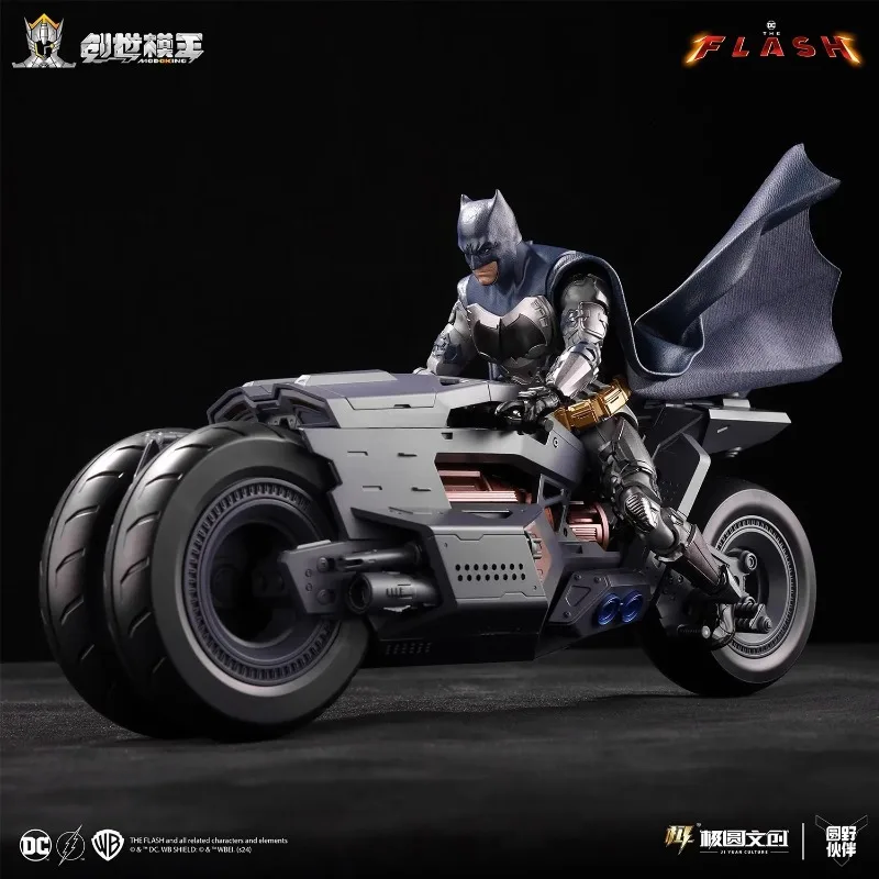 

In Stock Modoking The Flash 1/12 Batman Ben Affleck Suit Motorcycle Batmobile Assembly Action Figure Collectible Toy Gift