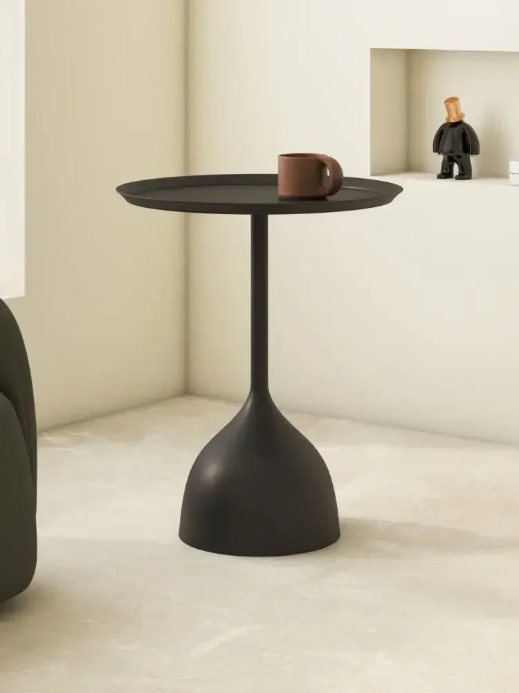 good Cream Sandstorm Hair Edge Table White Mobile Tea Table Mini Balcony Iron Art Small Table Light Luxury Corner End Tables
