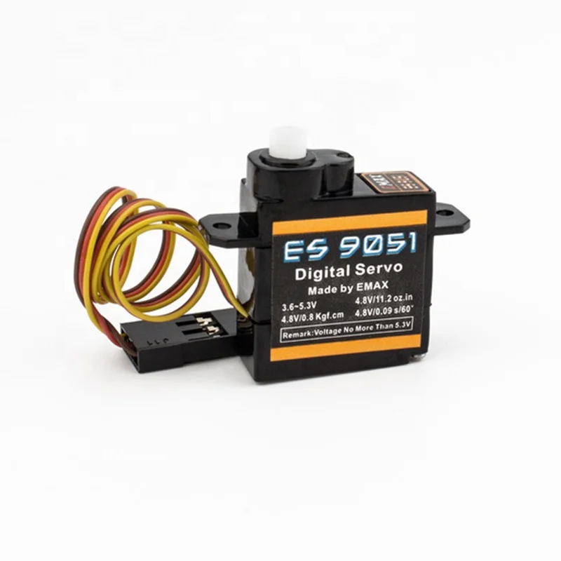 5PCS Original EMAX ES9051 Plastics Digital Servo 4.8V Waterproof Servo With Gears For RC Car Helicopter Boat Airplane