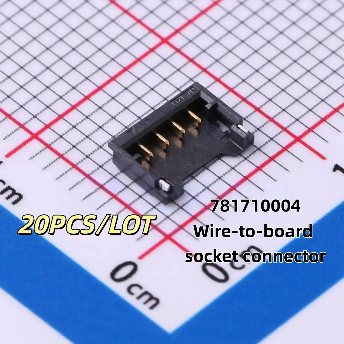 

20 шт./лот 781710004 78171-0004 0781710004 4PIN P = 1,25 мм разъем «провод-плата» новый и оригинальный