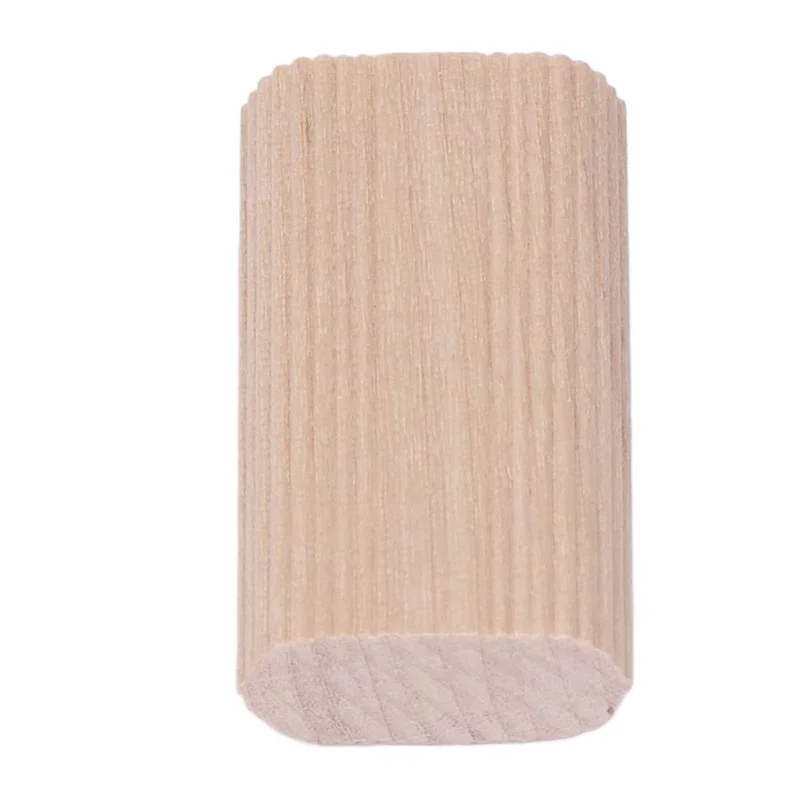 50PCS Wood Dowel Stopper Beech Insertion Dowel Block For Woodworking Furniture Splicing 8x22x40MM