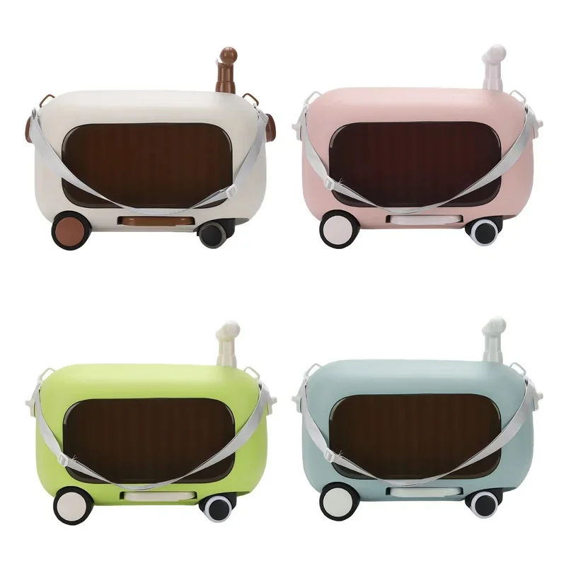 Multifunctional Kids Ride‑On Suitcase Sitable Sliding Trolley Luggage Carry‑On Cabin Travel Case With Seat For Toddler Travel