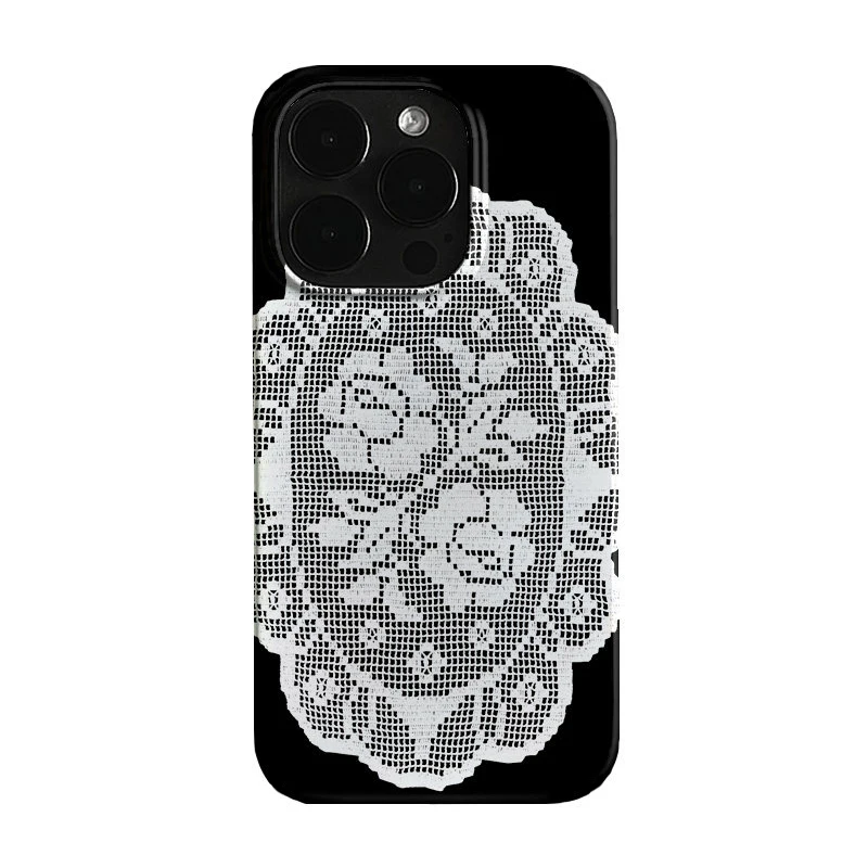 Advanced White Lace Flowers Design Phone Case For iPhone 17 Air 16 Pro Max 15 14 Plus 13 12 11 Shockproof Silicone Back Cover