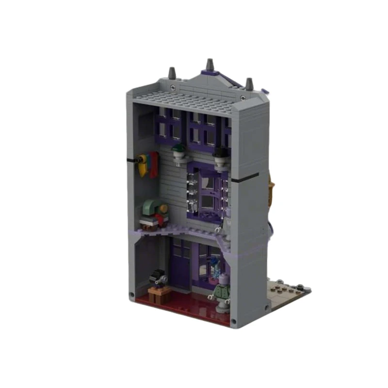 402-teiliges Urbanes Straßencharakterhaus MOC Anpassbares Modulares Baustein-Set Kreatives Design Beliebtes Modell DIY Spielzeug Weihnachtsgeschenk