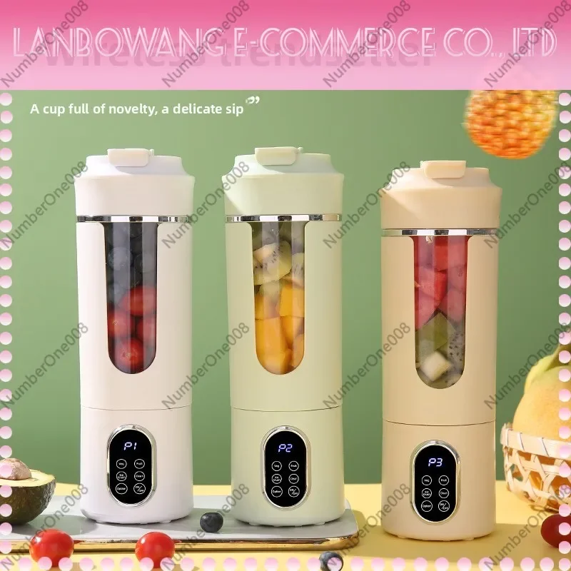 Portable Juicer Cups USB Rechargeable, Personal Blender Small Crushed Ice Maker for Home Kitchen, Mini Travel Smoothie Cup