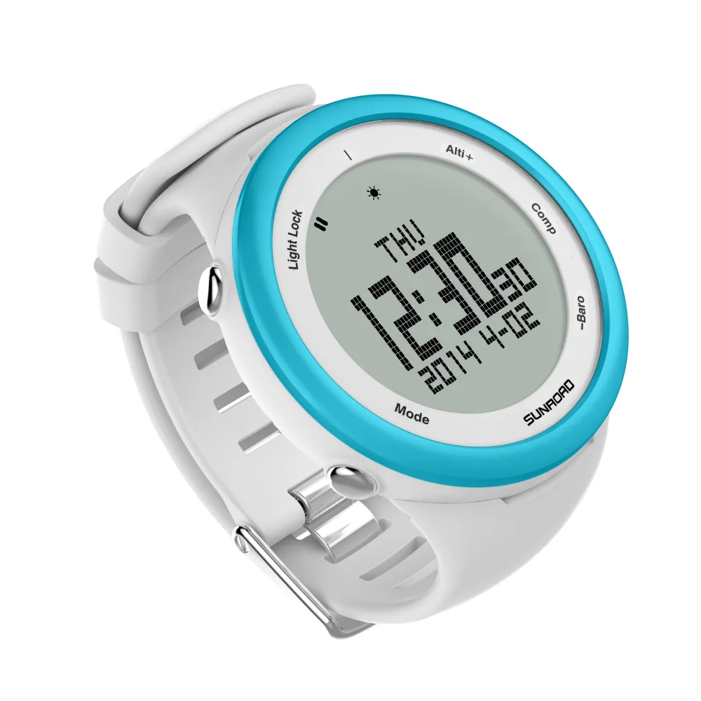 SUNROAD FR852A Men\'s Digital Sport Watch Climbing+Pedometer+Barometer+Compass Clock Reloj 3ATM Waterproof Triathlon Off-Road