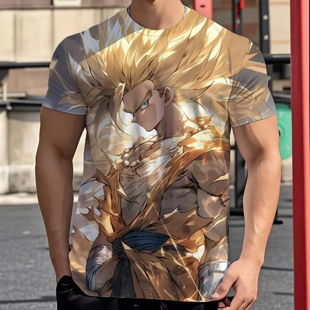 أساسيات لعبة دراغون بول Z تي شيرت الرجال 2025 الرجال فيغيتا جوكو قمصان كبيرة الحجم الهيب هوب الملابس Harajuku نمط الاتجاه القمم الموضة