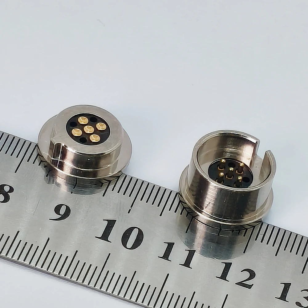 1 Stück Wasserdichter Magnetischer Feder-Pogo-Pin-Steckverbinder 5-Pin 2A 5V Männlich Weiblich Sondenkartensteckplatz Magnetischer DC-Ladeanschluss – Detail 6