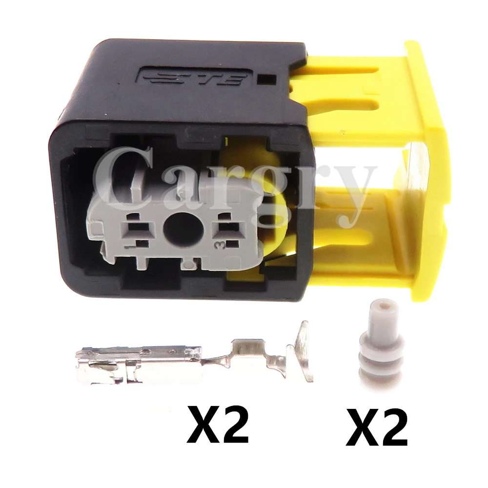 1 Set 2P 2-1418448-2 Car Waterproof Cable Connector AC Assembly Automotive Urea Pump Sensor Electric Wiring Socket