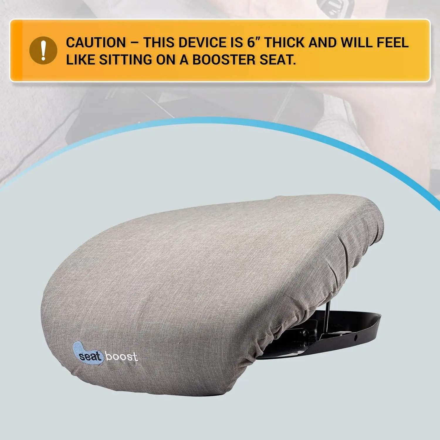 MANAGEMENT TECHNOLOGIES Lift Assist Cushion for Elderly by Seat Boost, Portable Lifting Cushion Mobility Aid Non-Electric, Firm