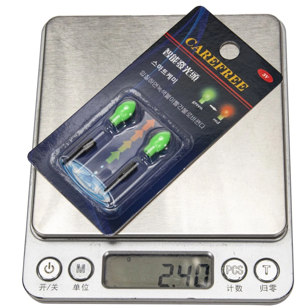 2 قطعة LED تعويم الذيل ضوء ثلاثية الأبعاد الجاذبية الاستشعار الصيد تعويم ضوء الترا ضوء قابل للتعديل حساسية اكسسوارات لوازم في الهواء الطلق