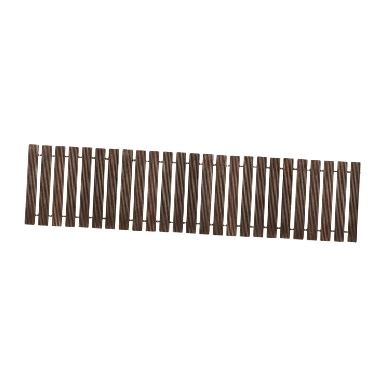 Wooden Garden Pathway Roll up Wood Road Floor Weather Resistant Landscape Edging Pavers Boardwalk for Lawn Backyard Party Beach