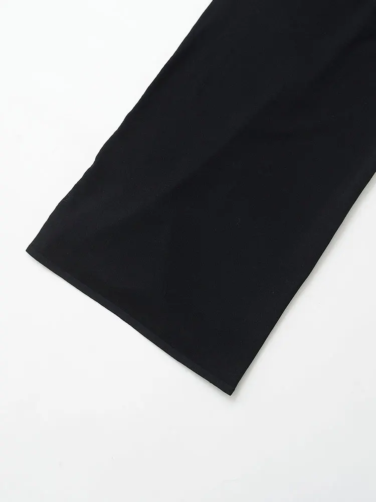 NLZG 2025 wiosna Casual Chic kobiety sukienka Halter prosta długa Vestidos nowe modne letnie wakacje seksowna kobieca sukienka z dzianiny