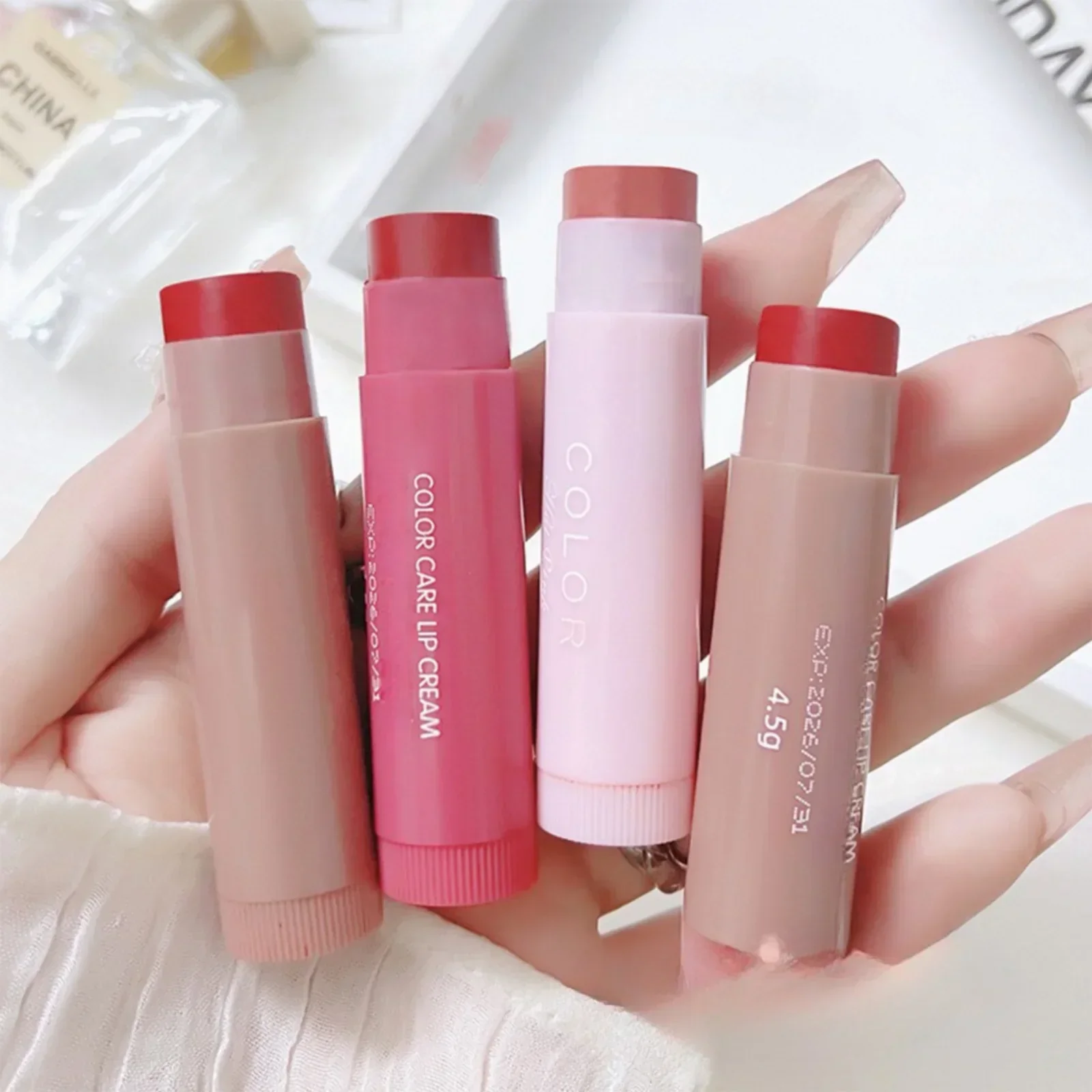 1PC Moisturizing สีลิปสติก Lip Balm กันน้ํา,บํารุงและไม่เหนียวเหนอะหนะ,ลิปกลอส, Beauty LIPS แต่งหน้าเครื่องสําอาง