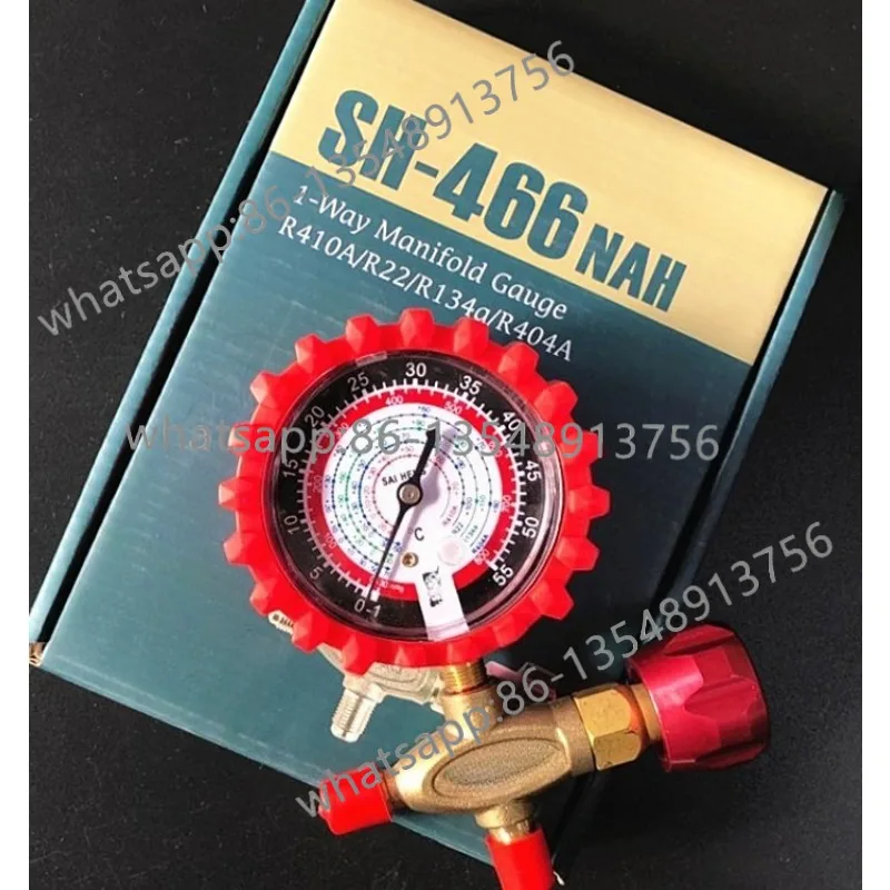 Air conditioner fluoride meter frequency conversion R410A system presses single meter valve