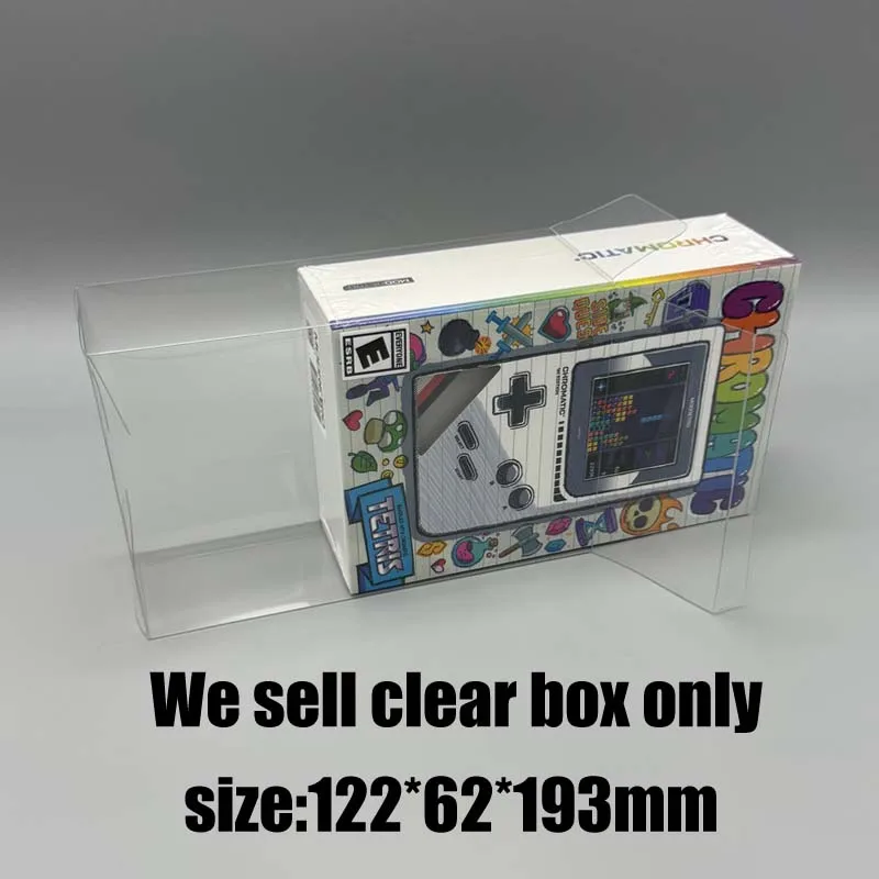 

10PCS For ModRetro Chromatic MC - Clear Protective Display Case for Retro GBC Game Cartridge Box Collection Storage