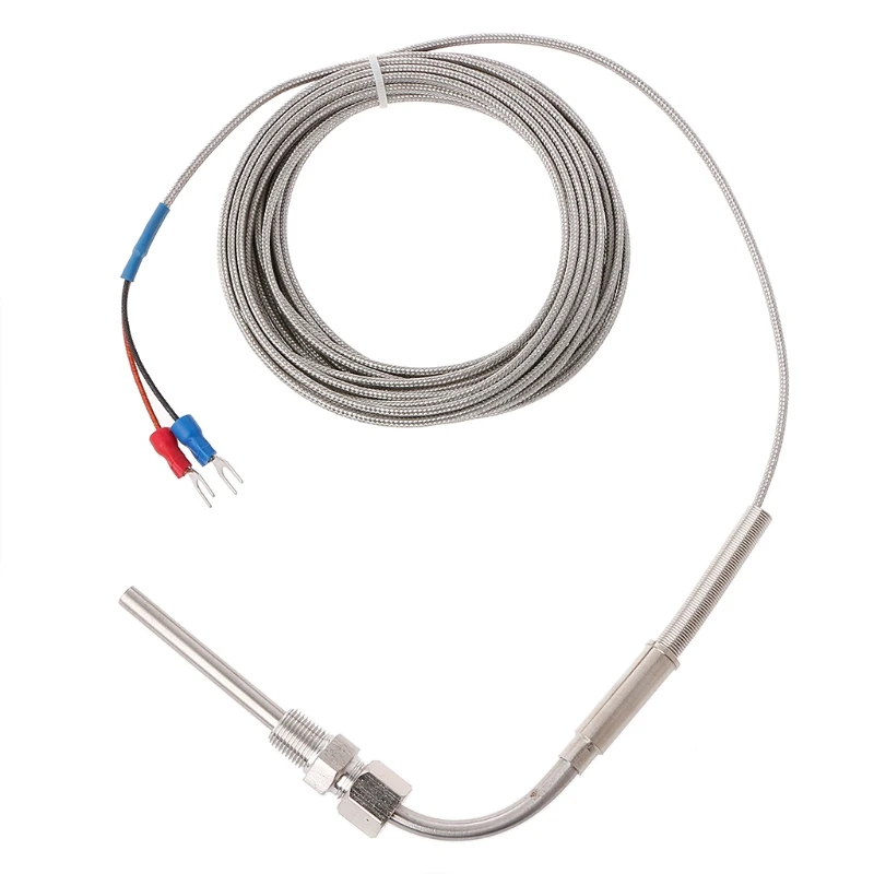 -100 ~ 1250 °C Sensores de temperatura EGT de acero inoxidable Termopar Tipo K para sonda de temperatura de gases de escape del