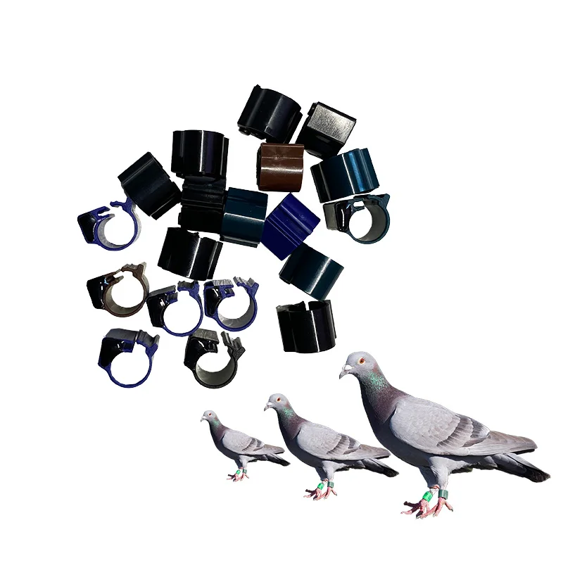 125Khz EM4305 읽기/쓰기 칩 비둘기 경주 클럽 발 링 비둘기 닭 앵무새 가금류 관리를위한 9mm 강력한 RFID 다리 태그