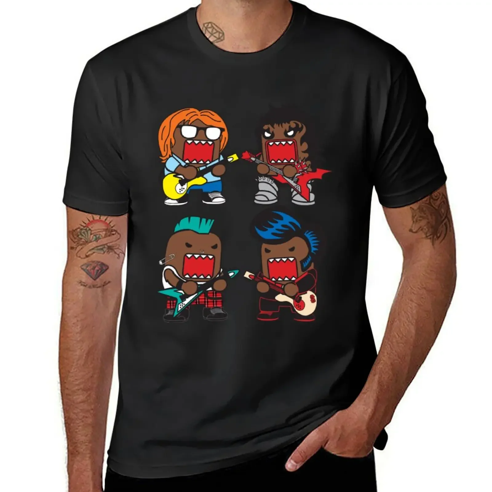 

Domo Kun T-Shirt vintage graphic tee vintage anime shirt mens designer clothes