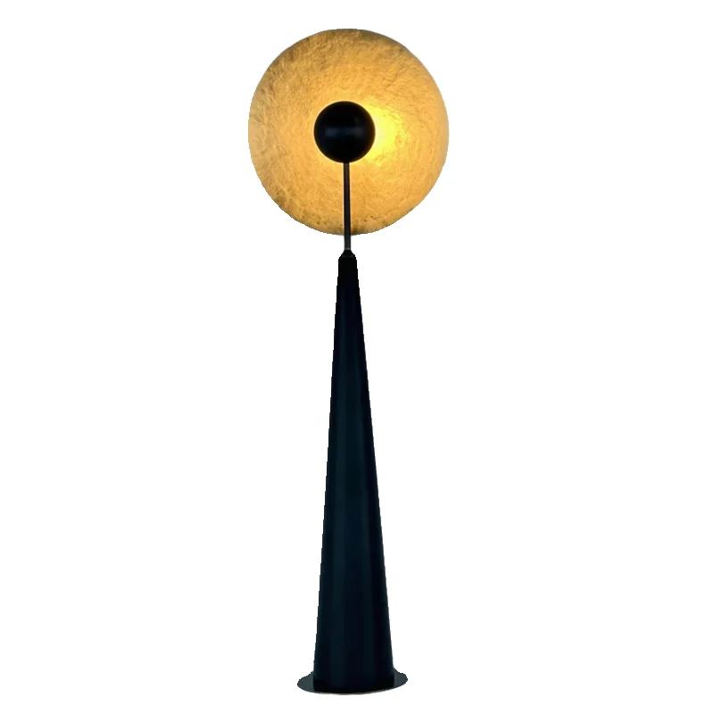 

Medieval floor lamp, background atmosphere next to the sofa in the living room, light luxury and high-end bedroom, bedside table