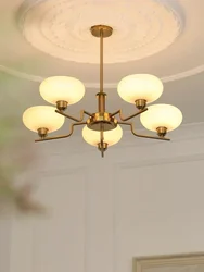 Bauhaus Medieval Modern Cream Style Bedroom Study Room Living Room Kitchen Chandelier Designer Nordic Led Lamp Lustre