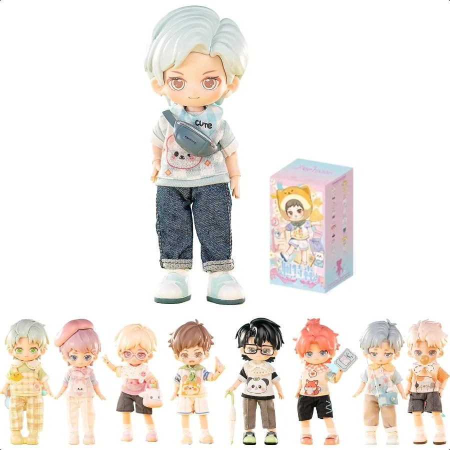 

BJD Blind Box Kawaii PEETSOON BJD with Plush Hat PEETSOON Garden Party 1 12 Ball Jointed Doll Collectable Figure for Girls Gift