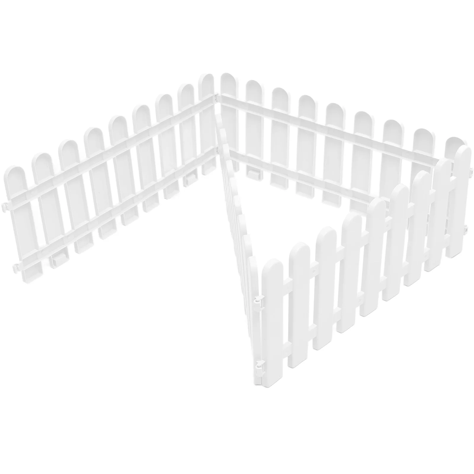 

4 Pcs Barrier Fence The Outdoor Adornment Christmas 5000X1950X100CM Garden Border Temporary Fencing Plastic Lawn Edging Yard