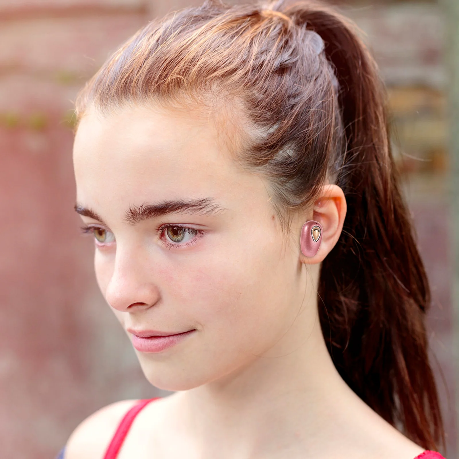 

Wireless Mini Invisible in-Ear Headphone Lightweight Noise Cancellation Voice Call NFC Function Earphone