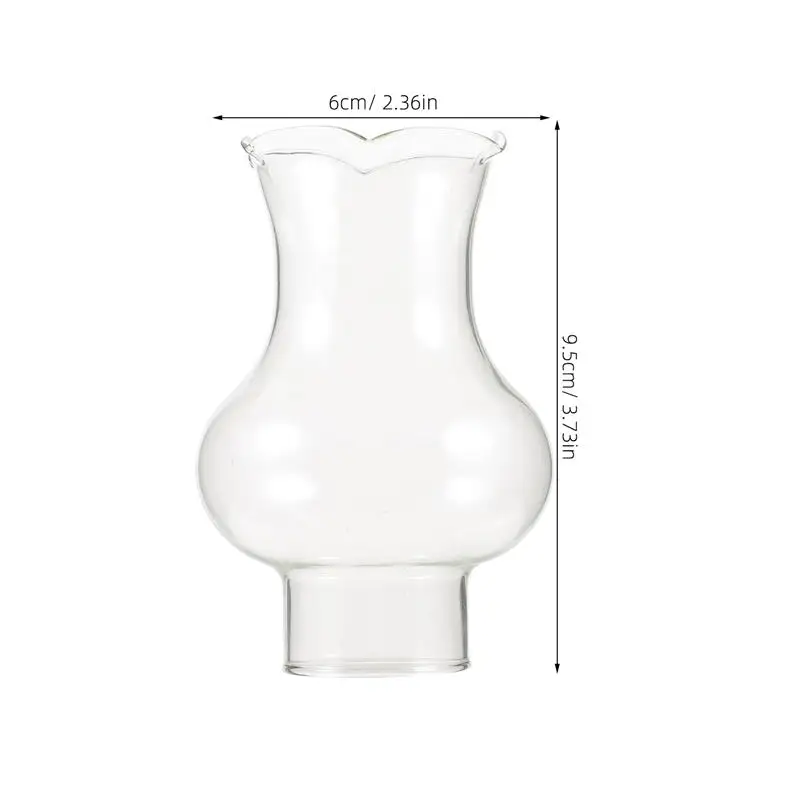 28-Loch-Lampenschirm aus Glas, Lampenschirm aus Glas, Lampenschirm aus Glas, klare Kerosinlampe, Kamin, Kerosinlampenabdeckung