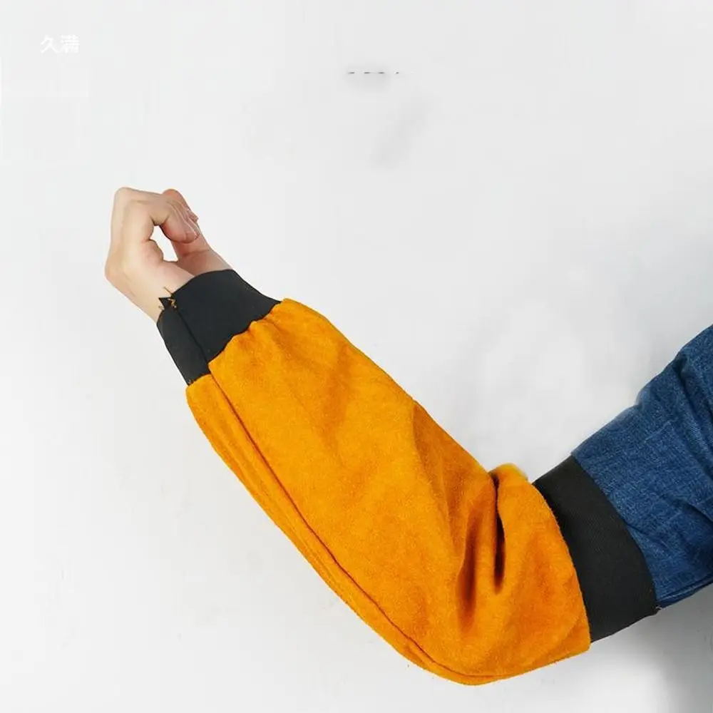 Non-stick Liner Electric Welding Sleeves Heat Flame Resistant Breathable Welding Arm Protector Elastic Cuff Wear-resistant