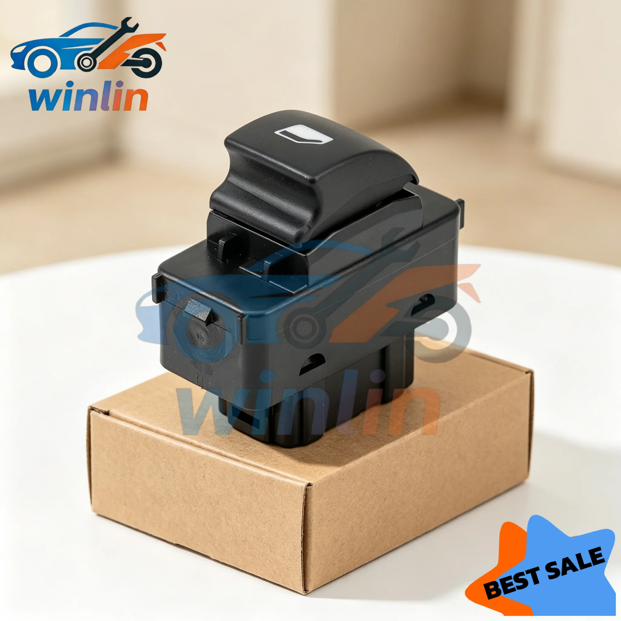 for NEVOSA 6490.E2 Car Power Window Switch Single Button for Peugeot 207 SW Van CC Partner Citroen C3 Picasso Berlingo 6490E2 65